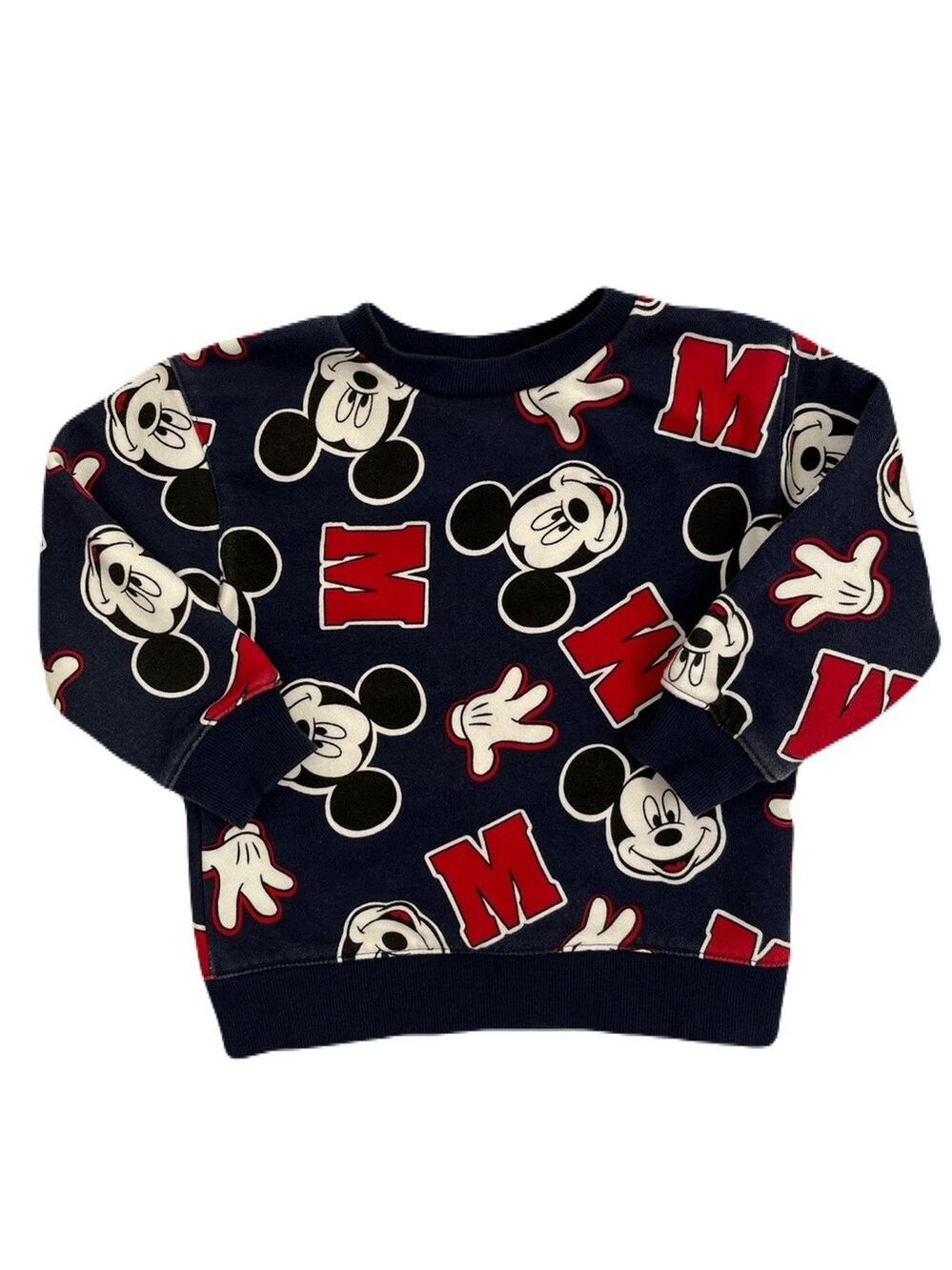 🩵 4/$20 Joe Fresh Navy Mickey Mouse Sweatshirt